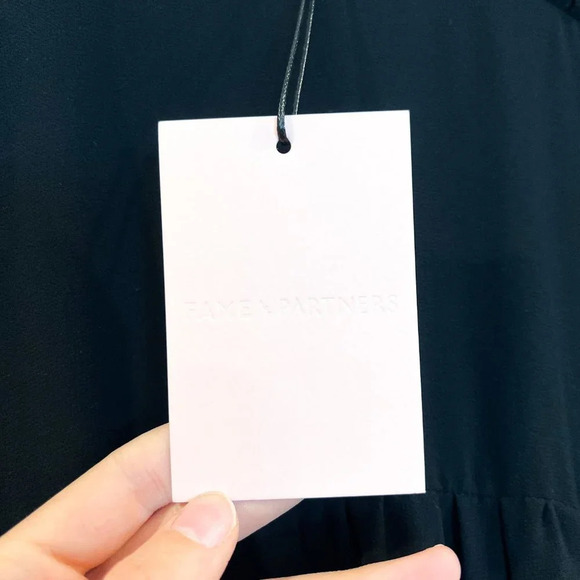 Fame and Partners Black V Neck Strappy Adjustable Tiered Classic Mini Dress NWT - Picture 7 of 11